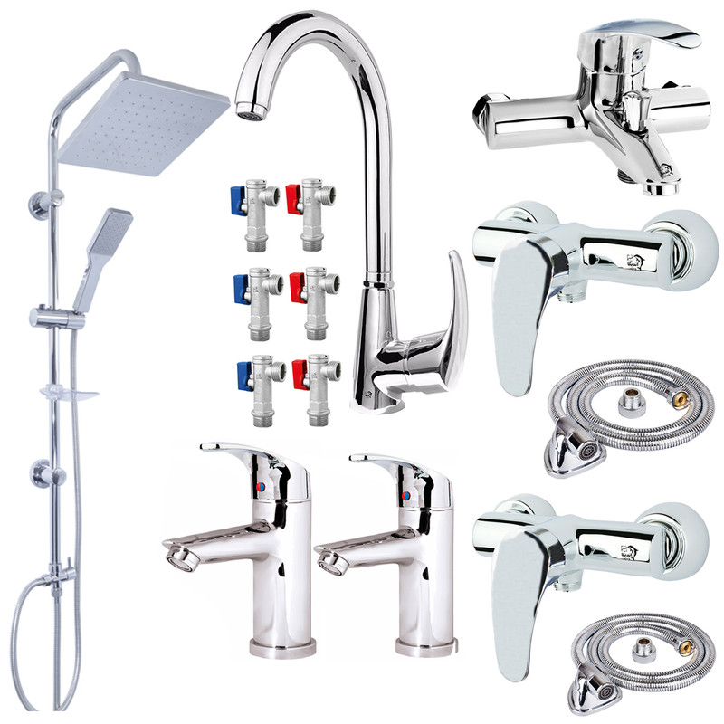 ست شیرآلات اندیکا مدل پریا PCR15 مجموعه 15 عددی ست شیرآلات اندیکا مدل پریا PCR15 مجموعه 15 عددی