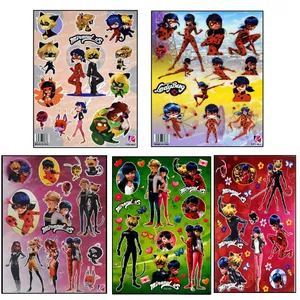 برچسب طرح دختر کفشدوزکی مدل NGHF مجموعه 10 عددی