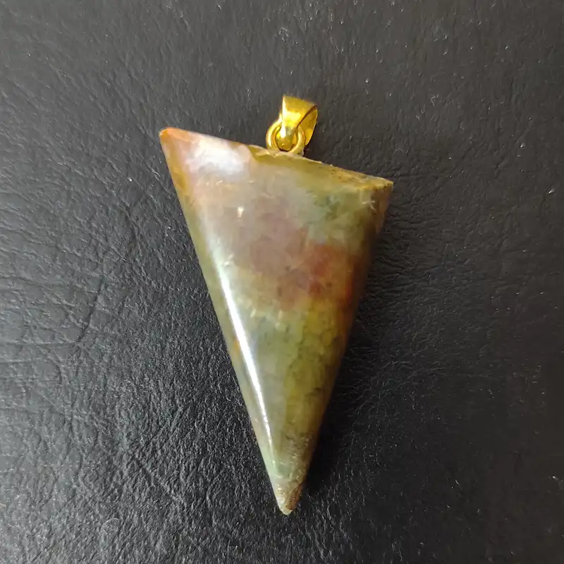 آویز گردنبند زنانه مدل عقیق شجر سبز