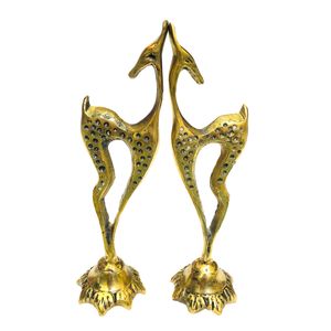 دکوری برنجی مدل غزال بسته 2 عددی