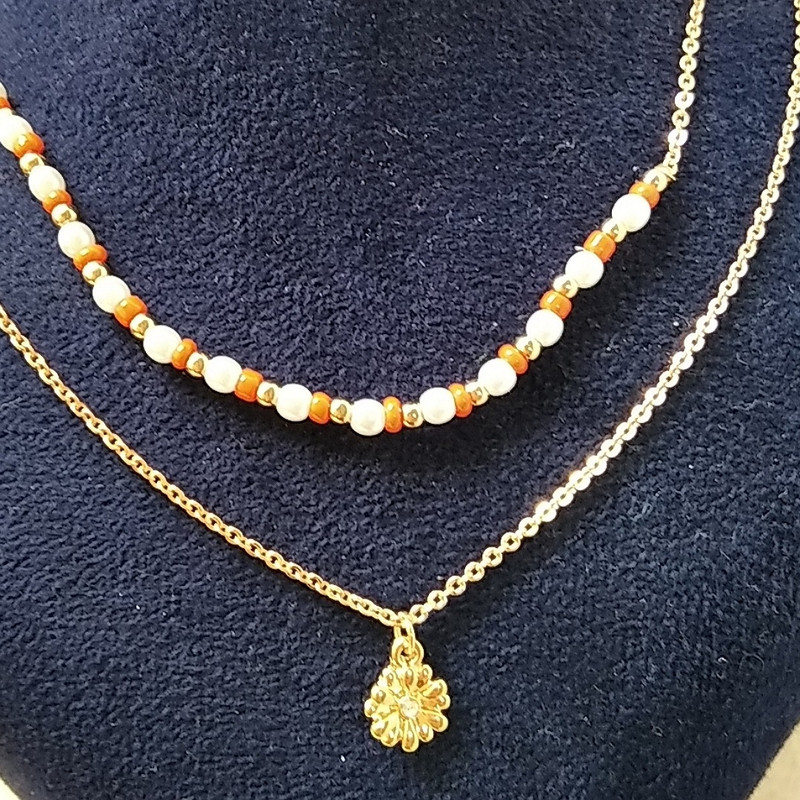 گردنبند زنانه اکسسورایز مدل دو لاین HB 162 گردنبند زنانه اکسسورایز مدل دو لاین HB 162