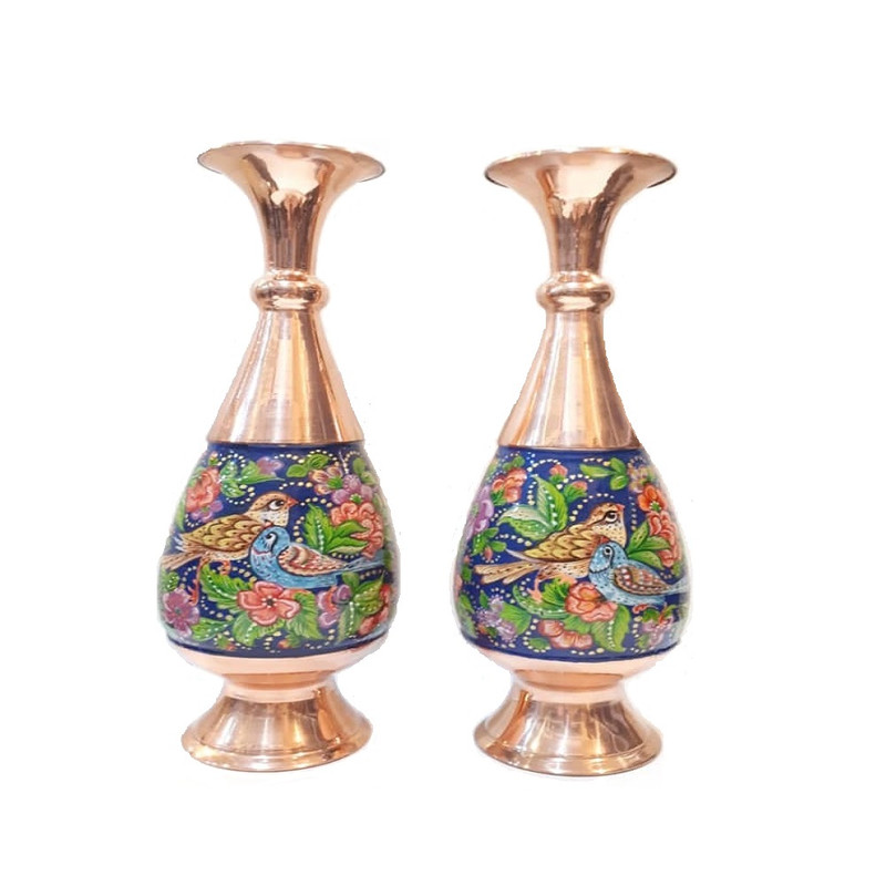 گلدان میناکاری مدل مس پرداز کد M3 بسته 2 عددی