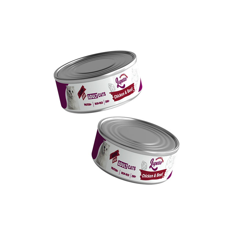 کنسرو غذای گربه بالغ لوپتو مدل پته لوکس طعم مرغ و گوشت گاو وزن 85 گرم