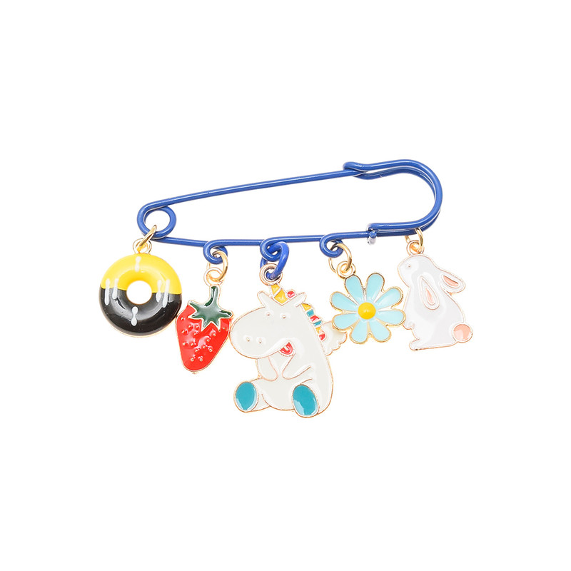 سنجاق سینه دخترانه دلنار گالری مدل یونیکورن و خرگوشی