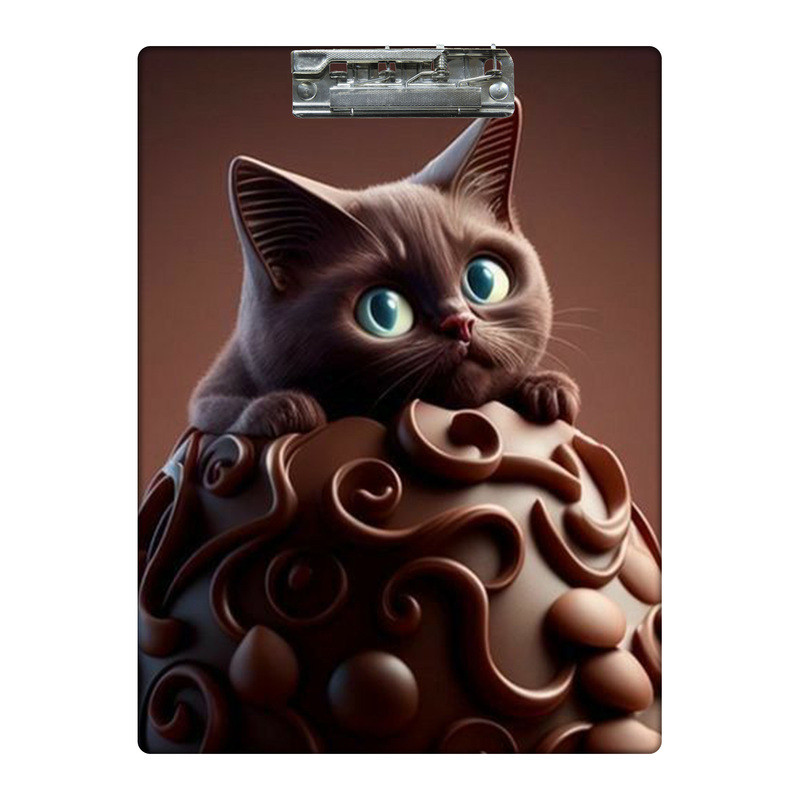 تخته شاسی طرح گربه شکلاتی کد 6145996 سایز A4