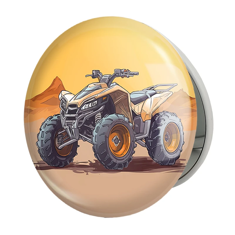 آینه جیبی خندالو طرح موتور چهار چرخ مدل تاشو کد 37092