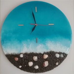 ساعت دیواری رزینی مدل دریا