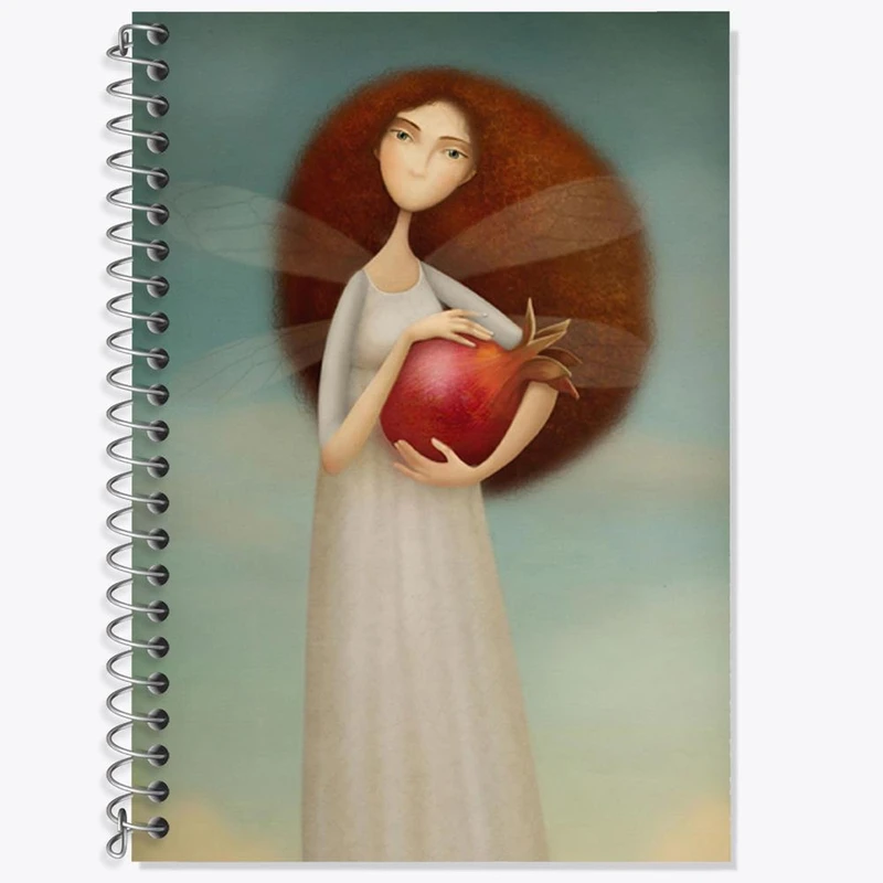 دفتر زبان 50 برگ خندالو مدل دو خط طرح شب یلدا کد 20382