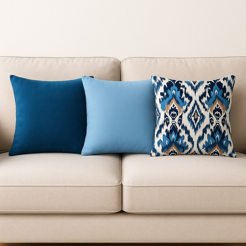 کاور کوسن کد 1004 ساز 45*45 سانتی متر مجموعه سه عددی