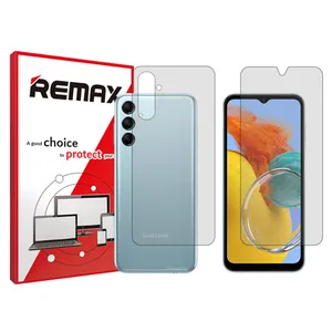 Remax HyGEL transparent display screen protector suitable for Samsung Galaxy M14 mobile phones along with the back of the phone