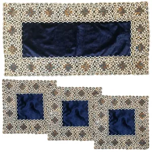 ست 4 تکه رومیزی ترمه مدل DA_03