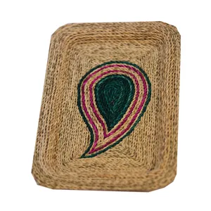 ظرف حصیربافی طرح دیس کد 1