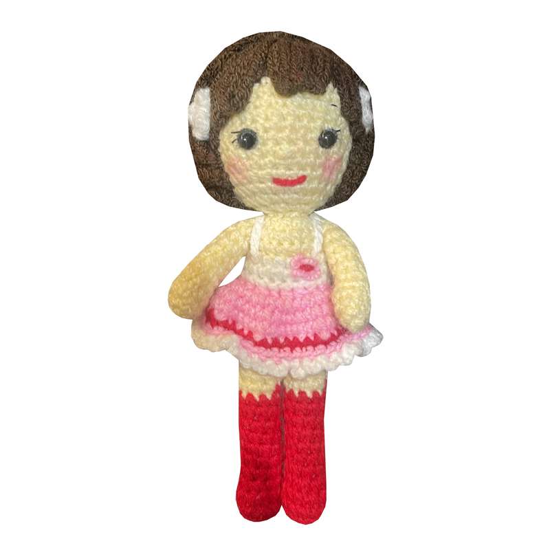 عروسک بافتنی مدل السا کد 01