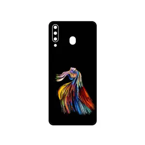 MAHOOT Rainbow Hair Digital Art Cover Sticker for Samsung Galaxy M30