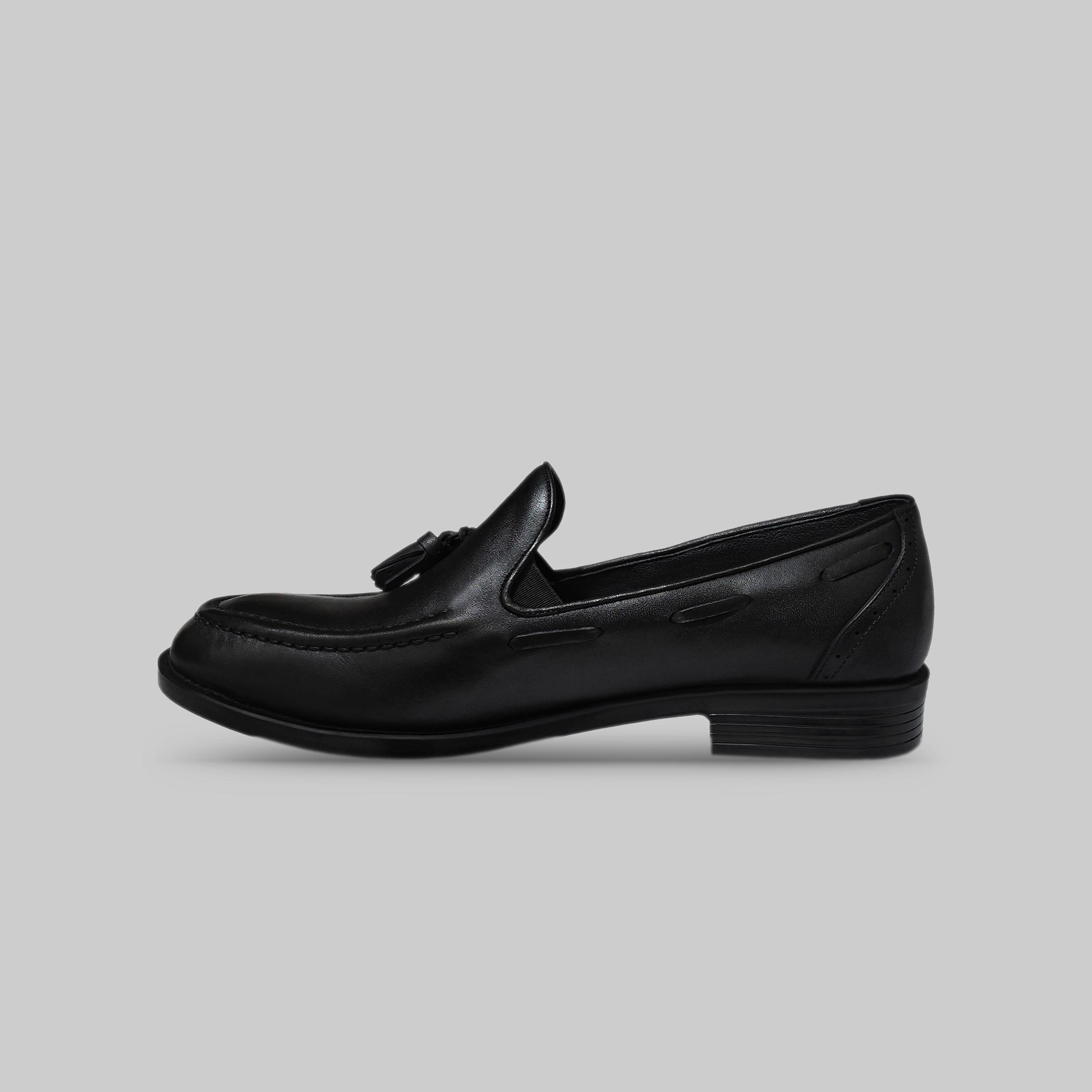 کفش رسمی مردانه چرم تبریز مدل tassel loafer