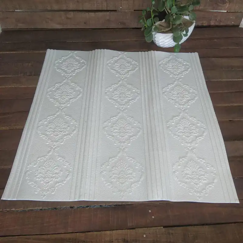 دیوارپوش مدل فومی پشت چسبدار طرح داماسک