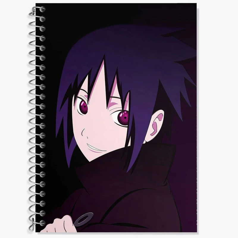 دفتر زبان 50 برگ خندالو مدل دو خط طرح ساسکه اوچیها انیمه بوروتو Boruto کد 15733