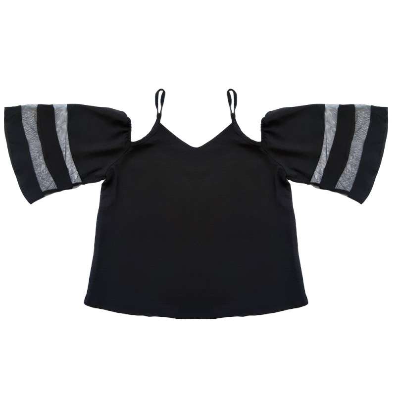 بلوز آستین کوتاه زنانه مدل فرشته 10271