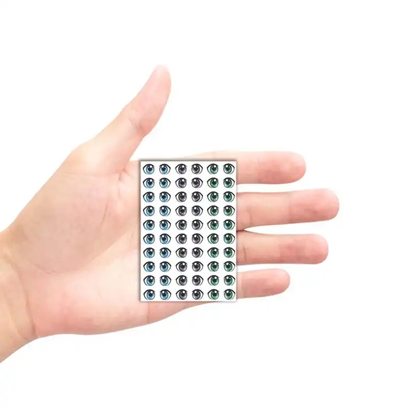 ملزومات عروسک سازی مدل چشم رزینی 7 میل کد 02 مجموعه 60 عددی