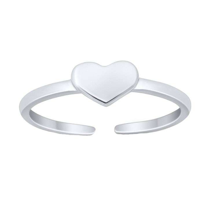 انگشتر نقره زنانه قیراط طرح قلب کد GH4287