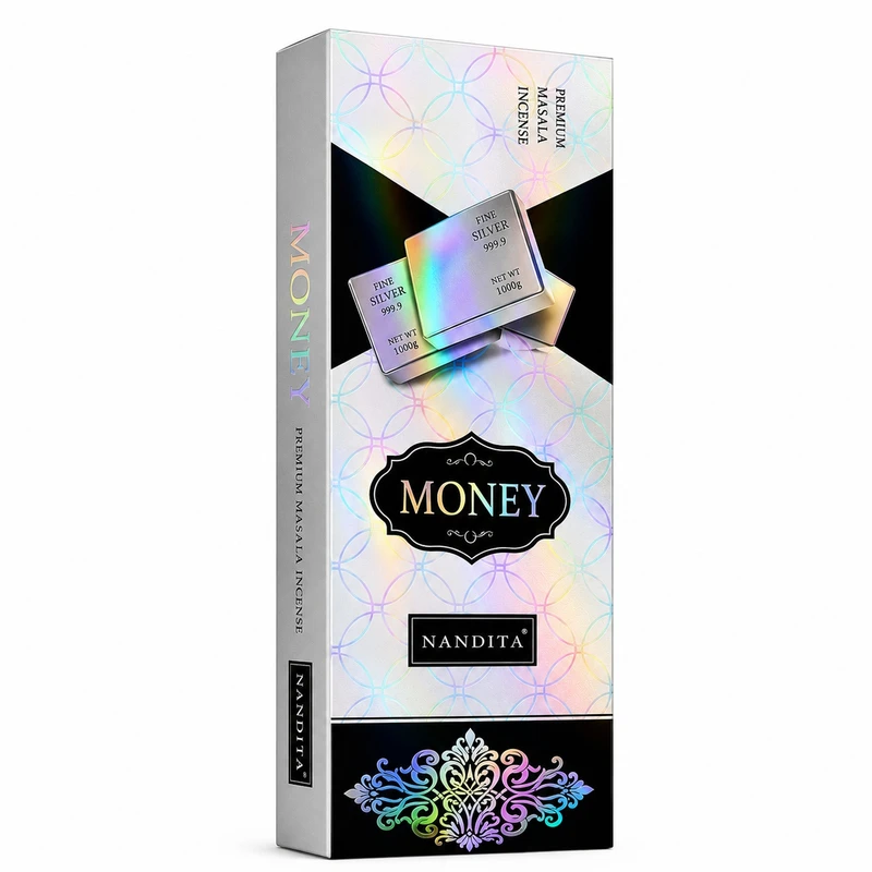 عود دستساز ناندیتا مدل Money رایحه ادکلن بسته 30 عددی
