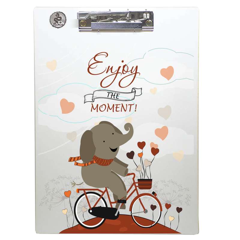 تخته شاسی طه چوب مدل Cyclist elephant01 سایز A4