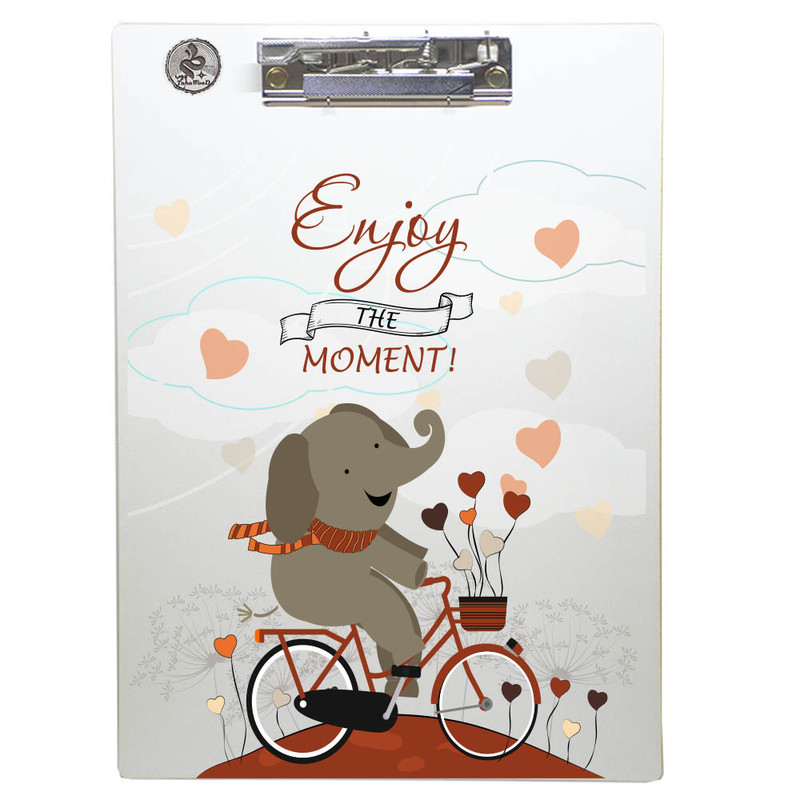 تخته شاسی طه چوب  مدل Cyclist elephant01 سایز A4