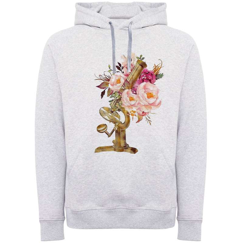 هودی زنانه مدل میکروسکوپ و گل A199