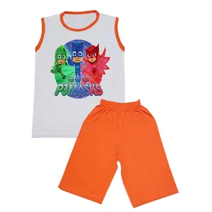 ست تاپ و شلوارک بچگانه مدل  PJ Masks کد STb5004