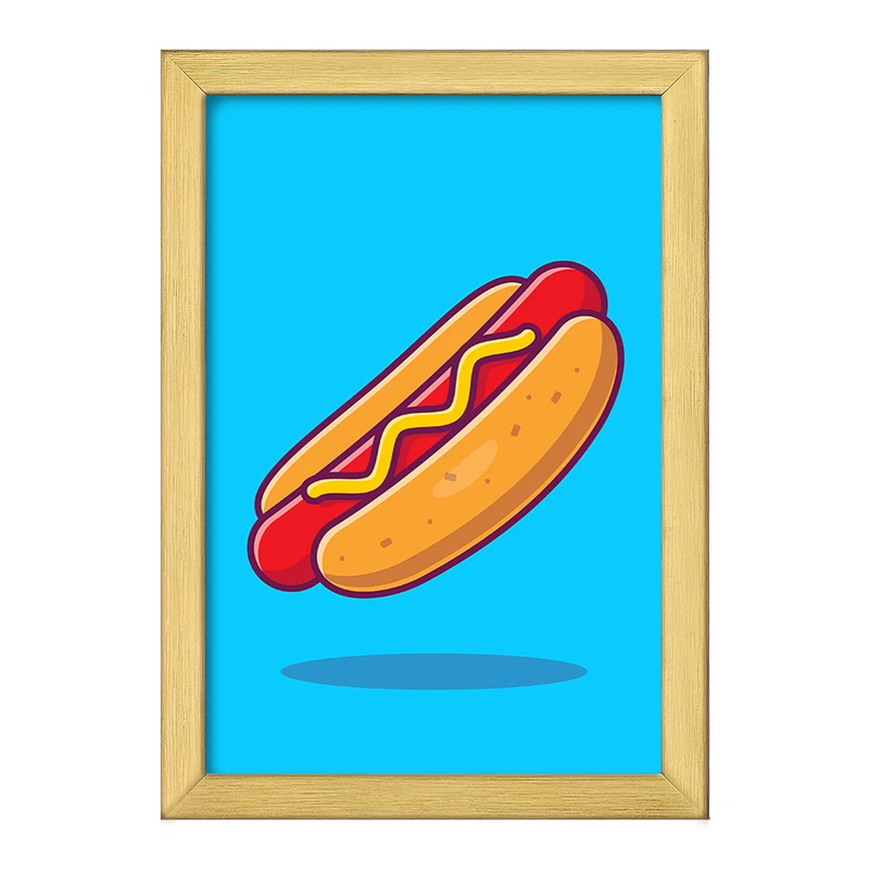 تابلو خندالو طرح فست فود هات داگ کد 29465