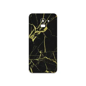 MAHOOT  Graphite-Gold-Marble Cover Sticker for Samsung Galaxy J6