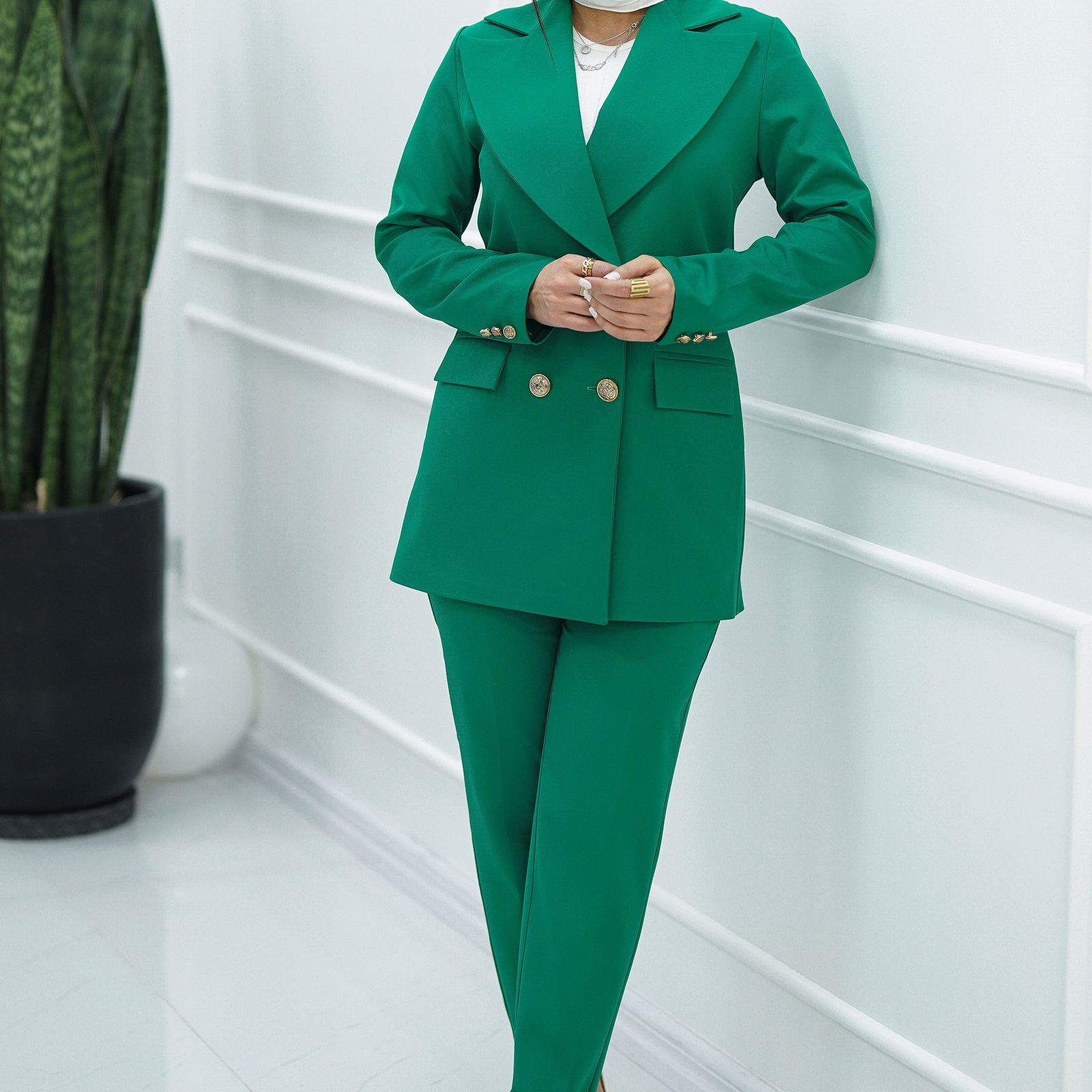 مانتو و شلوار زنانه السانا مدل نرگس کد 150811 -  - 2