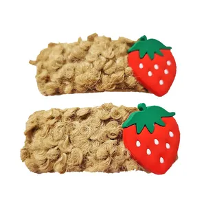 گیره مو دخترانه مدل تق تقی سیلیکونی بسته 2 عددی