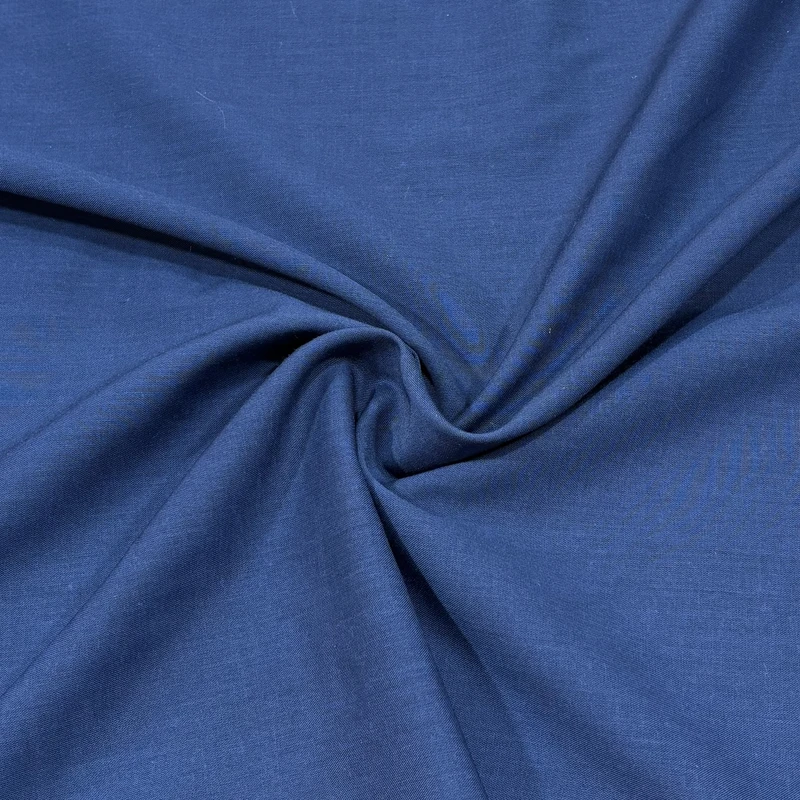 پارچه لباس عرض 1.5 متر متر مدل تترون رنگ سرمه‌ای