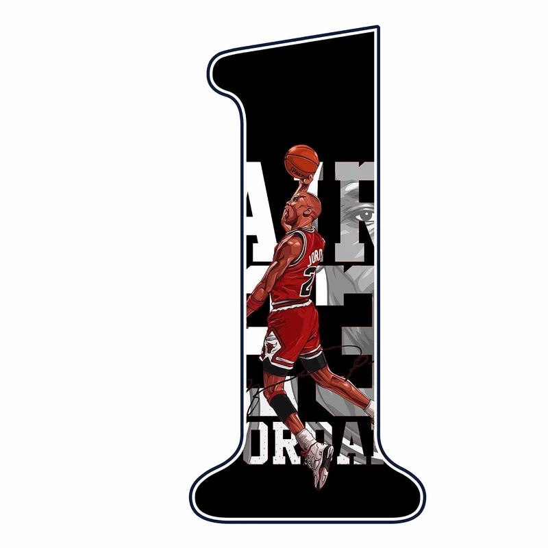 استند رومیزی مدل عدد 1 طرح جردن کد 1854