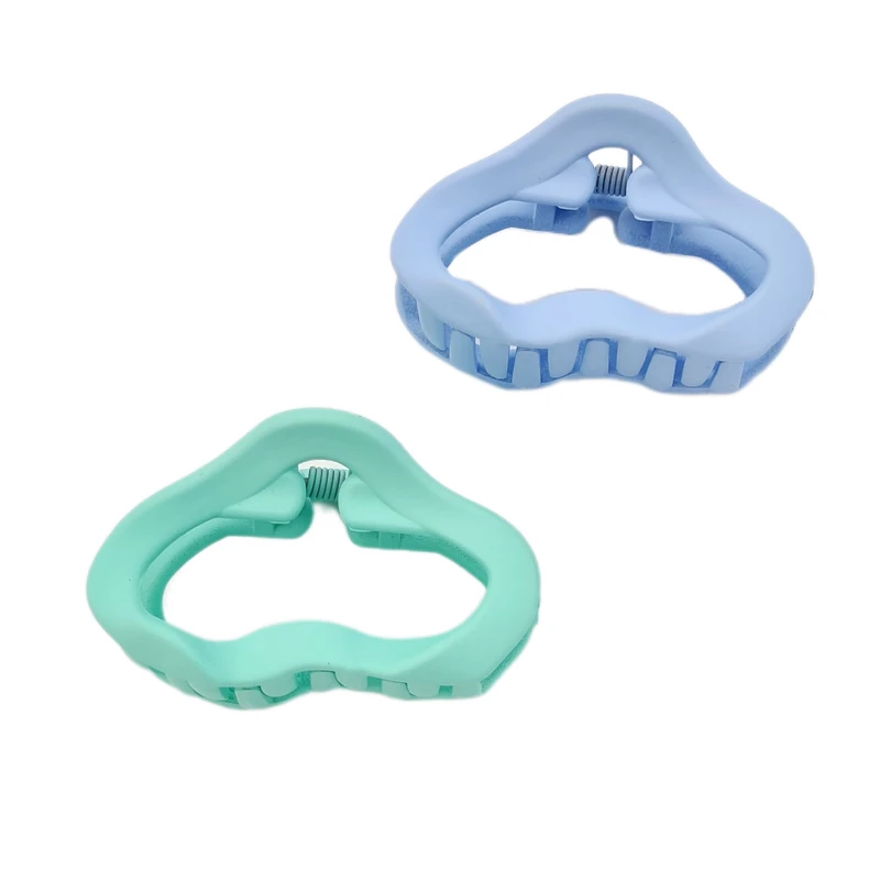 کلیپس مو دخترانه مدل منحنی مات بسته 2 عددی