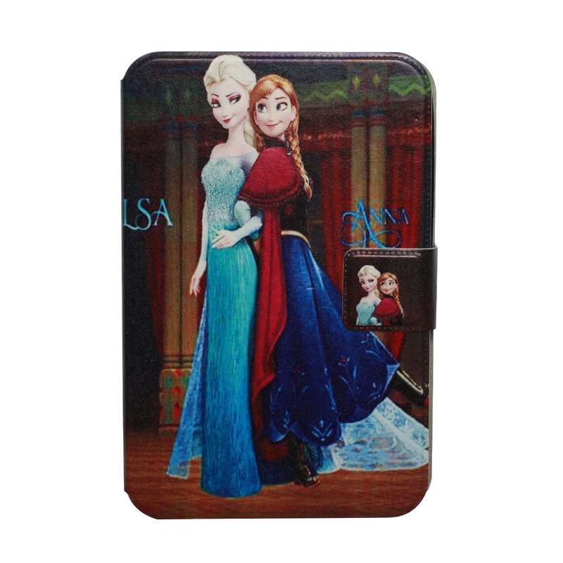 کیف کلاسوری مدل آنا و السا کارتونی کد TKA مناسب برای تبلت سامسونگ Galaxy Tab A 10.1 P585