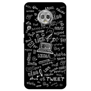 Megafone Social Media 1898 Cover For Motorola Moto G6