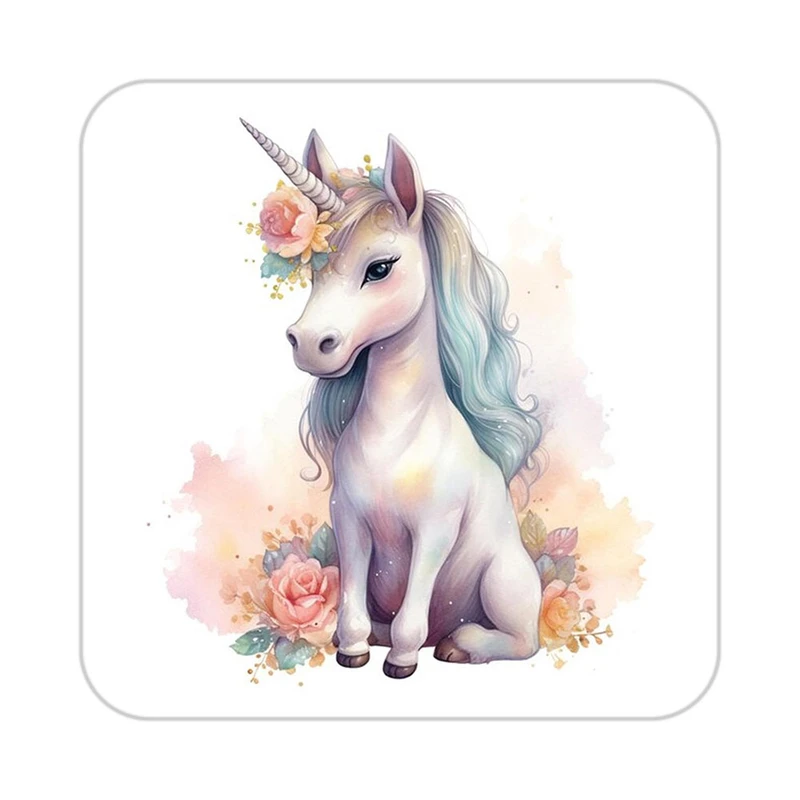 زیر لیوانی کاکتی طرح اسب تک شاخ و یونیکورن مدل mp32298