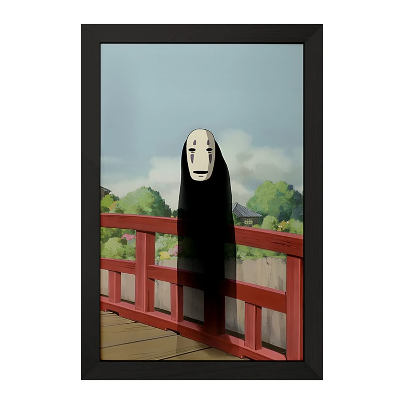 تابلو خندالو مدل انیمه شهر اشباح (Spirited Away) کد F3474