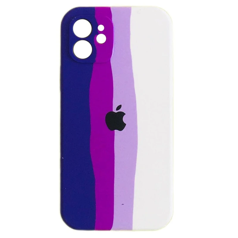 کاور مدل سیلیکونی رنگین کمان مناسب برای گوشی موبایل اپل Iphone 12/12 Pro