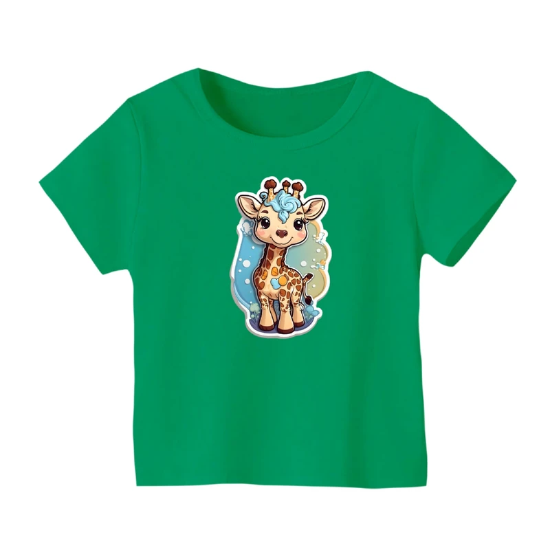 تی شرت آستین کوتاه بچگانه مدل زرافه کد ۱