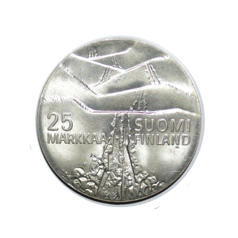 سکه تزیینی طرح کشور فنلاند مدل 25 مارکای 1978 میلادی