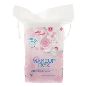 پد پاک کننده آرایش صورت میکاپ رز مدل Silky Touch بسته 60 عددی