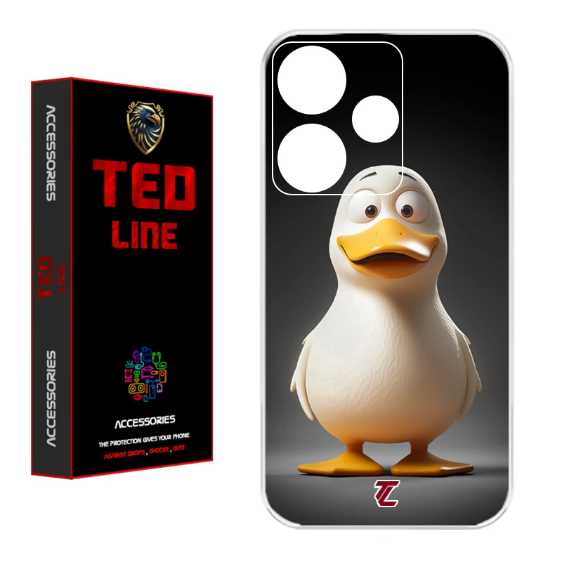 کاور تد لاین طرح اردک کد 1124 مناسب برای گوشی موبایل شیائومی Redmi 13 4G