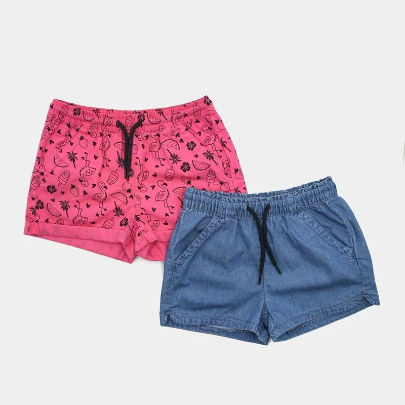 شلوارک دخترانه لوپیلو مدل فلامینگو مجموعه دو عددی