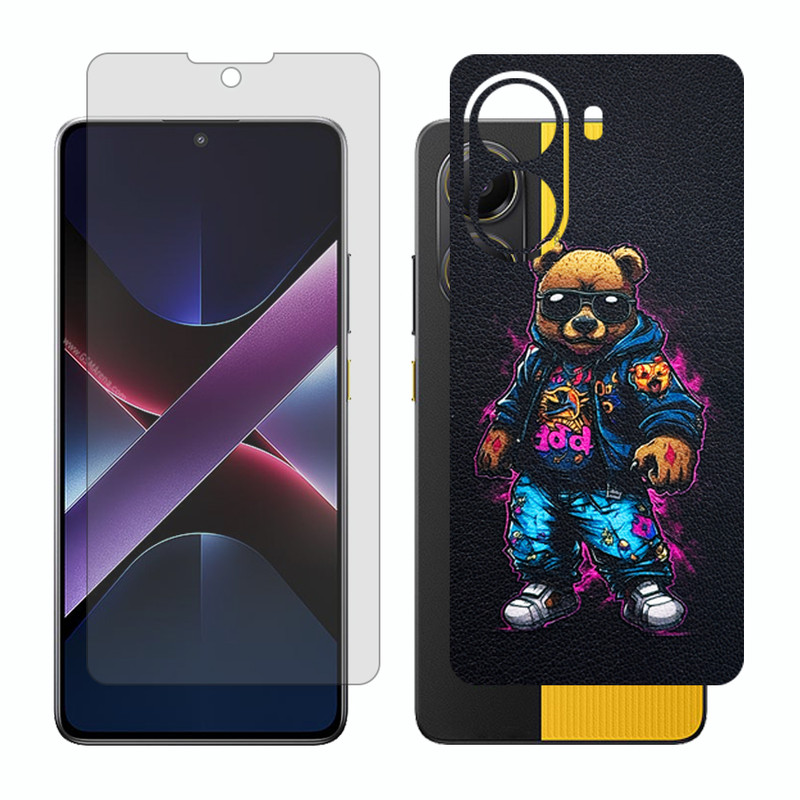 محافظ صفحه نمایش مات گلس مدل Together مناسب برای گوشی موبایل شیائومی Poco X7 Pro به همراه برچسب پوششی پشت گوشی
