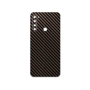 MAHOOT Glossy-Brown-Fiber Cover Sticker for Xiaomi Redmi Note 8 2021