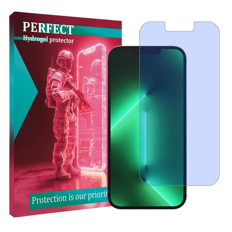 محافظ صفحه نمایش ضد اشعه آبی پرفکت مناسب برای گوشی موبایل اپل iPhone 13 Pro Max