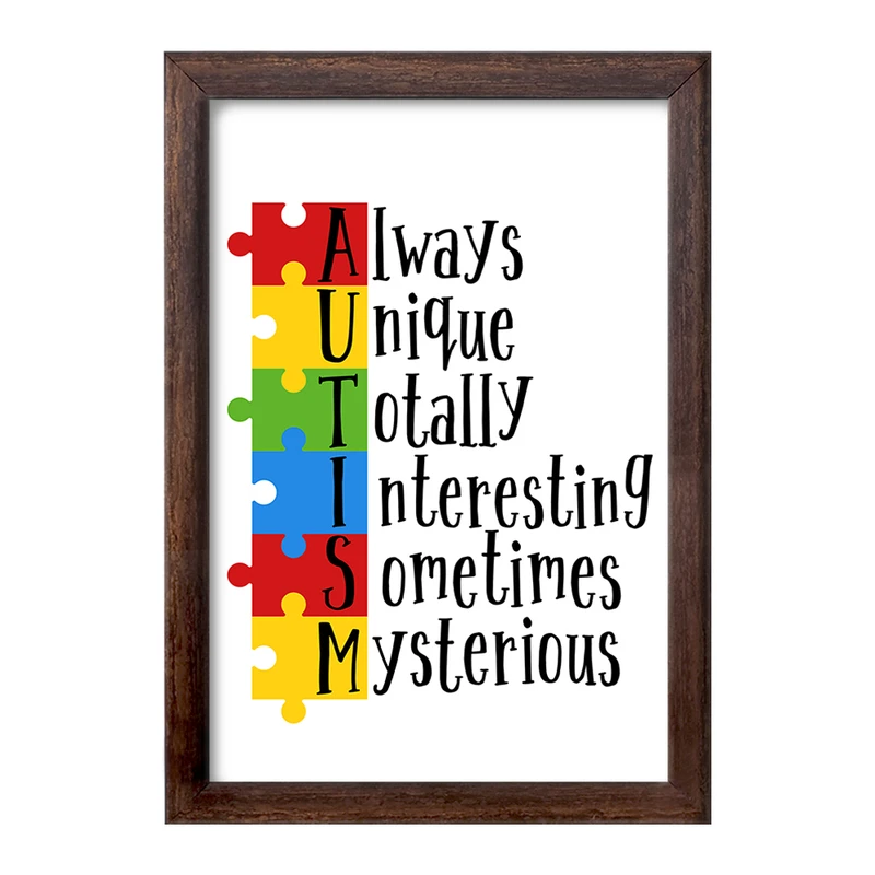 تابلو خندالو طرح اتیسم Autism کد 26749